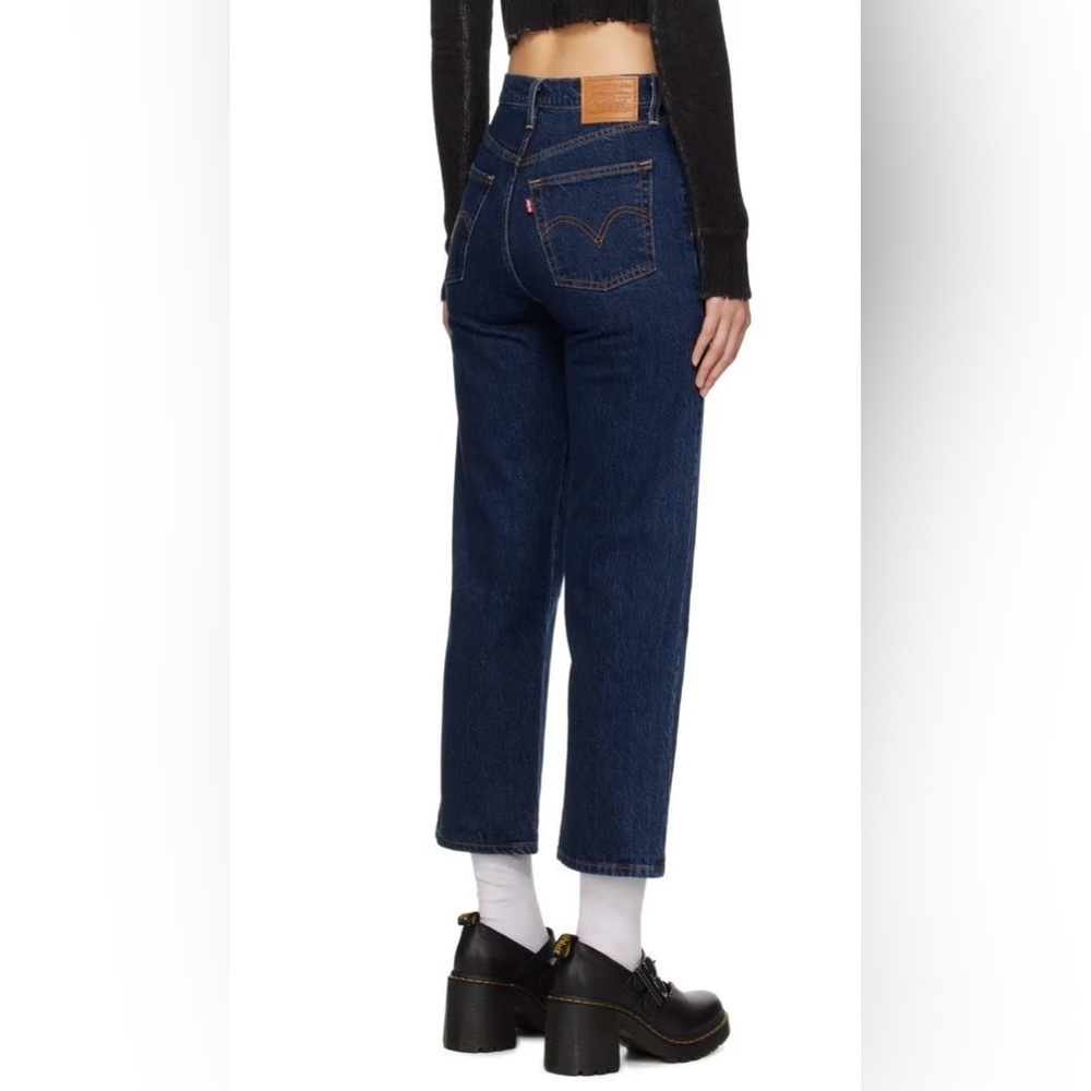 Levi’s Ribcage Straight Leg Dark Stone -Short Sz 24x29-NWOT - Picture 5 of 8